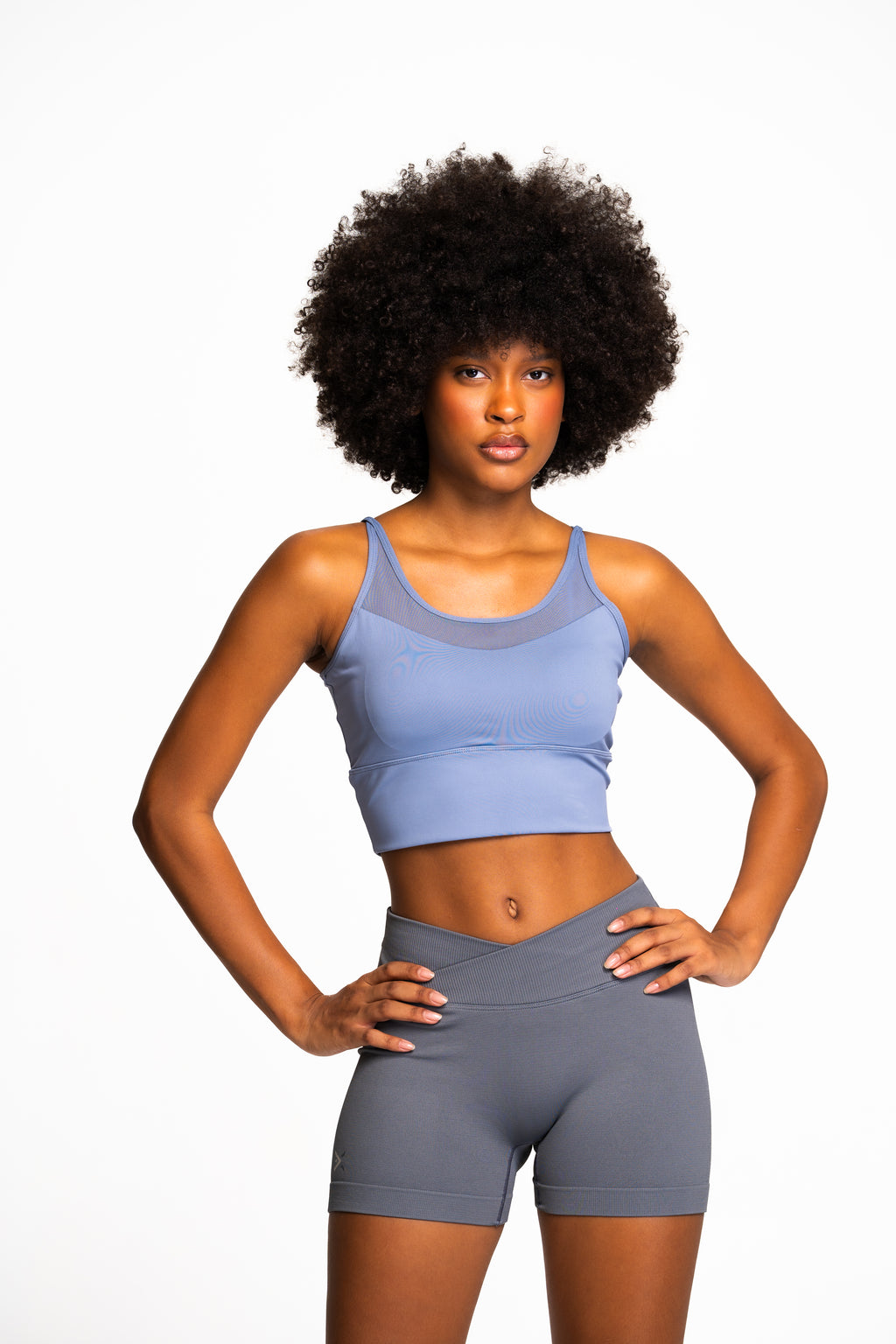Sculpt Crossover High-Waisted Training Shorts