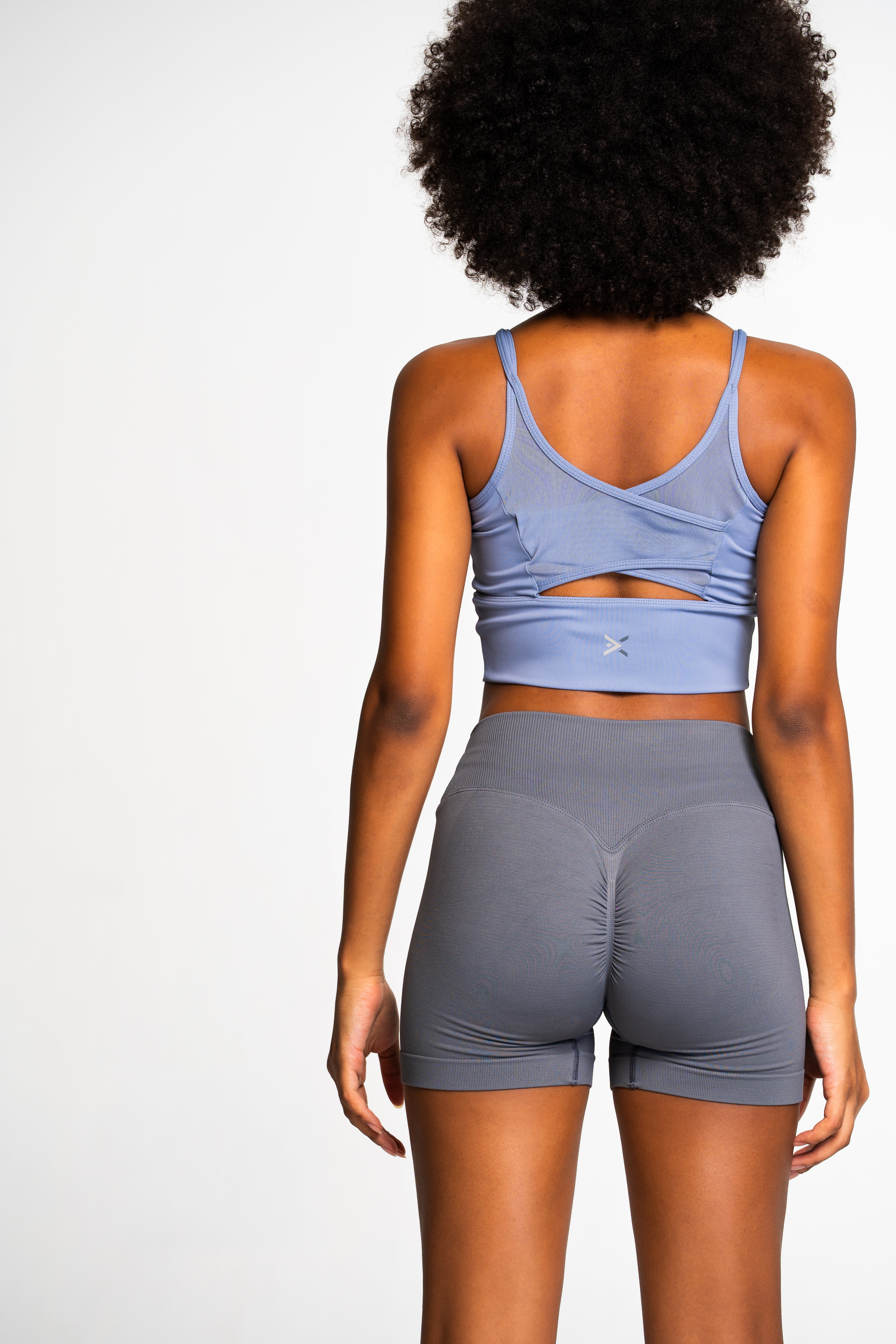 Sculpt Crossover High-Waisted Training Shorts