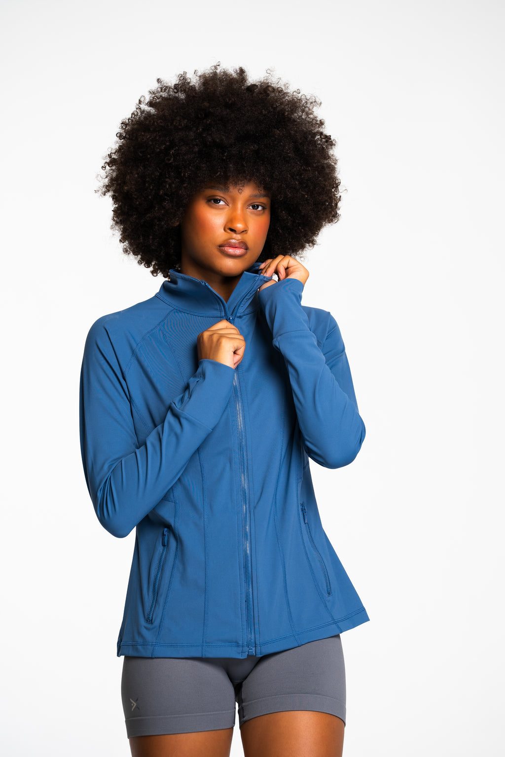 Stride Full Zipped Mock Neck Running Jacket