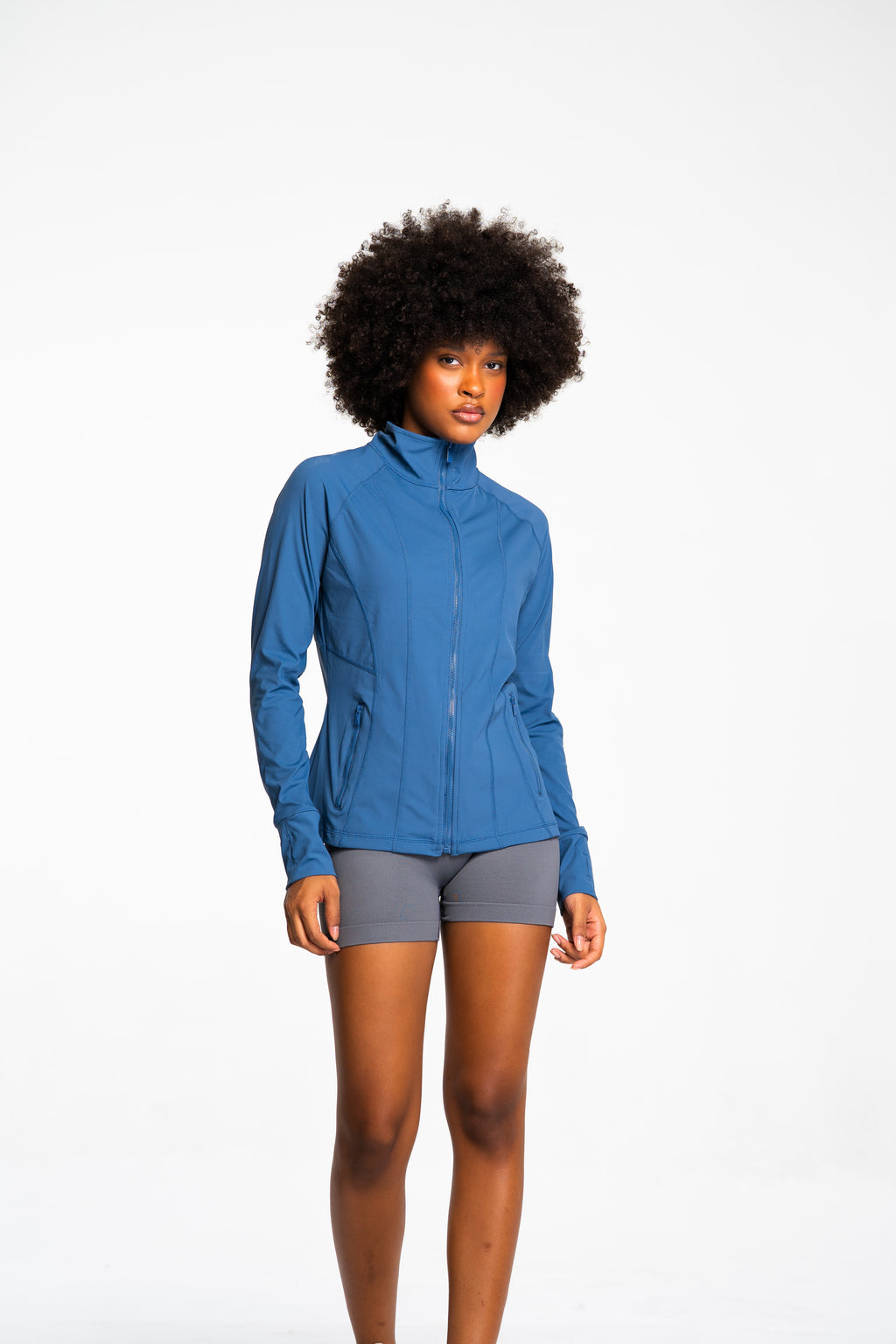 Stride Full Zipped Mock Neck Running Jacket