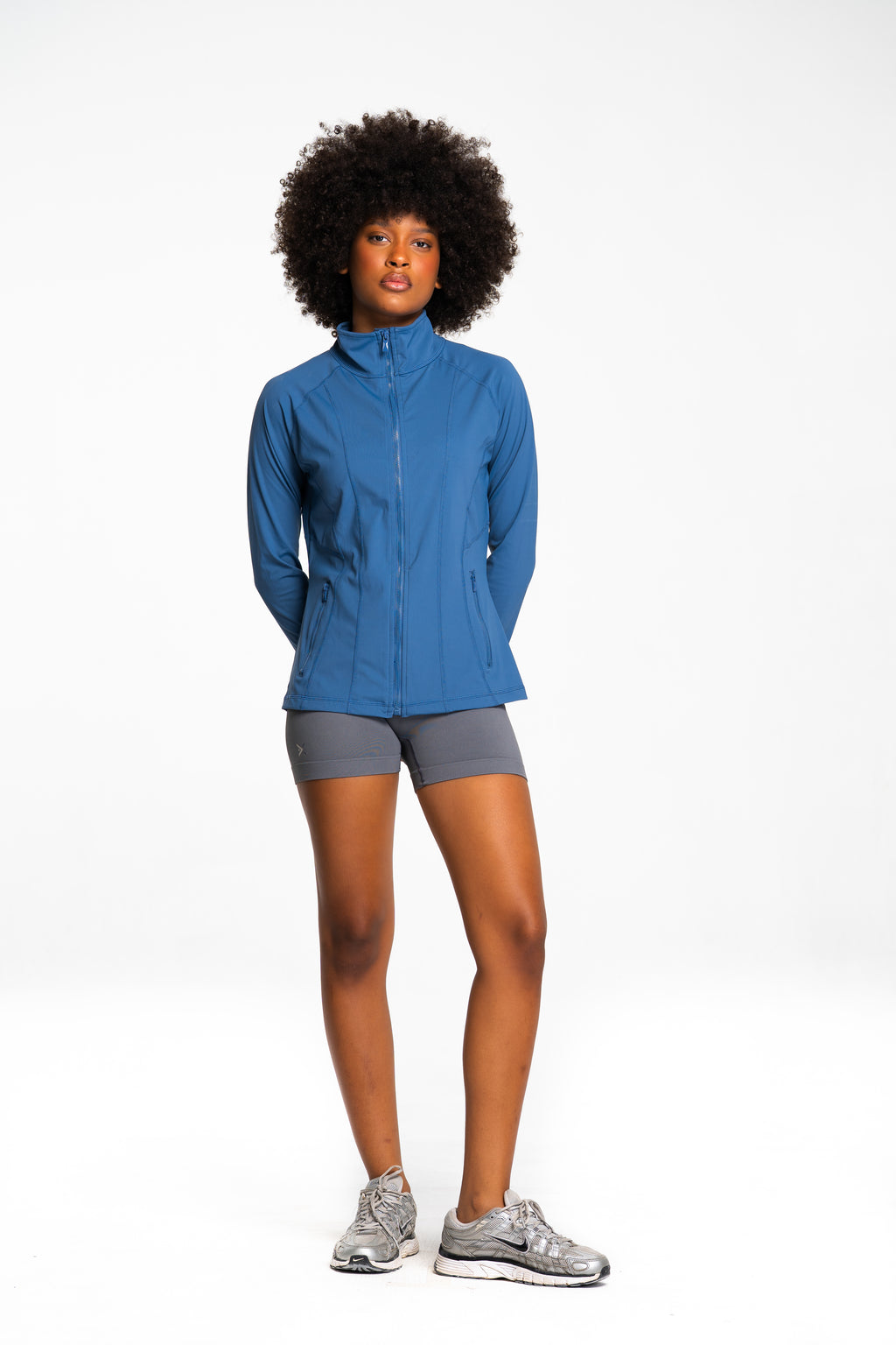 Stride Full Zipped Mock Neck Running Jacket