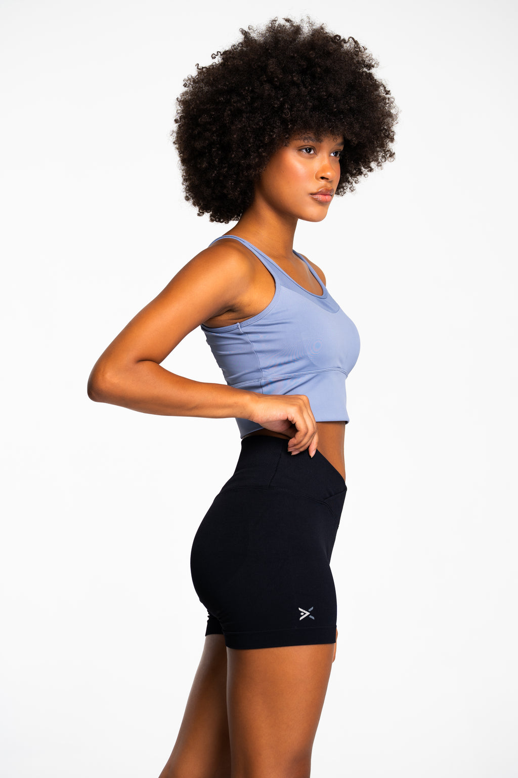 Sculpt Crossover High-Waisted Training Shorts