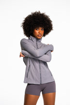 Stride Full Zipped Mock Neck Running Jacket