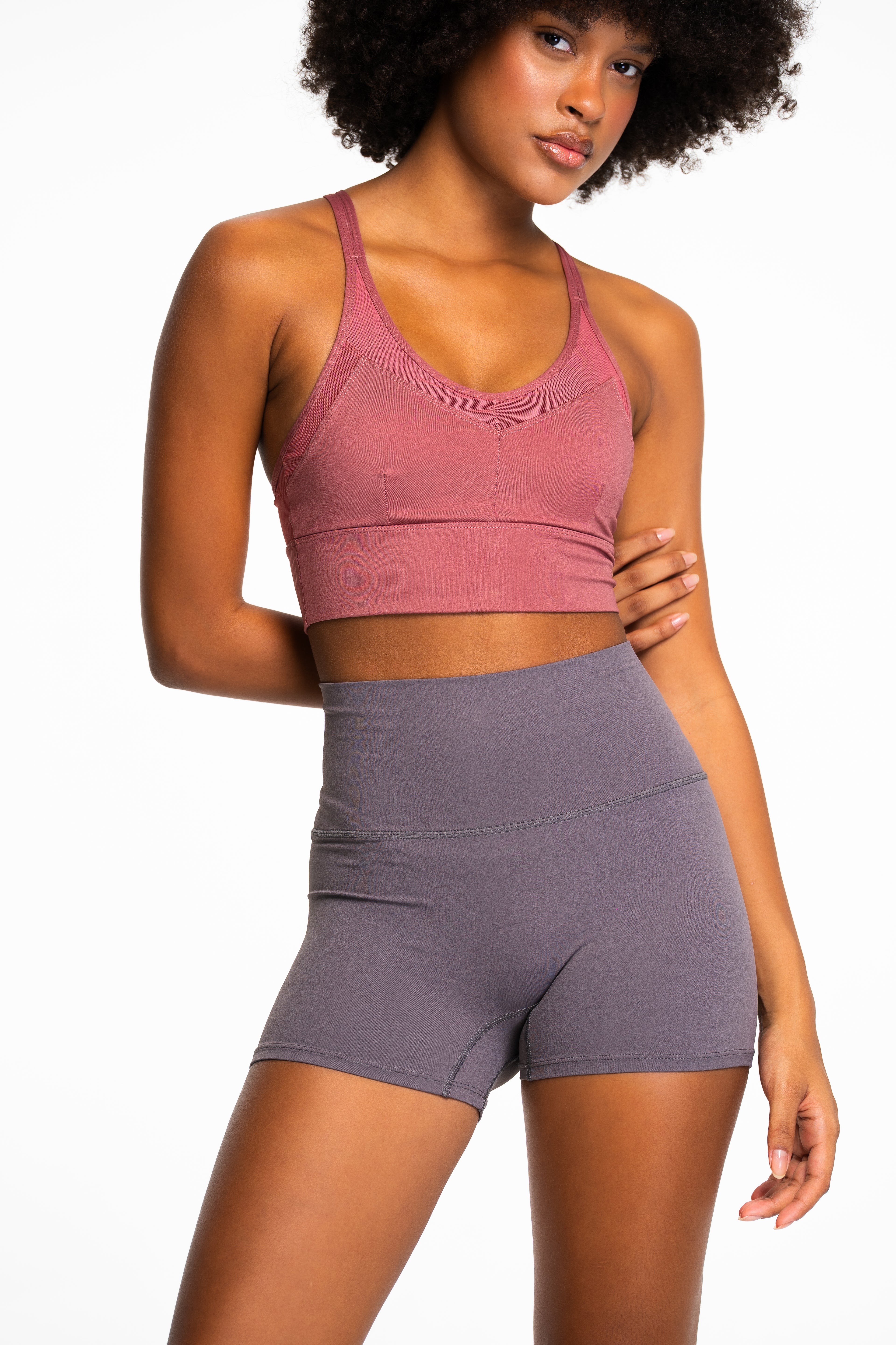 Pace High-Waisted Seamless Training Shorts with Back Pocket
