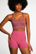 Pace High-Waisted Seamless Training Shorts with Back Pocket