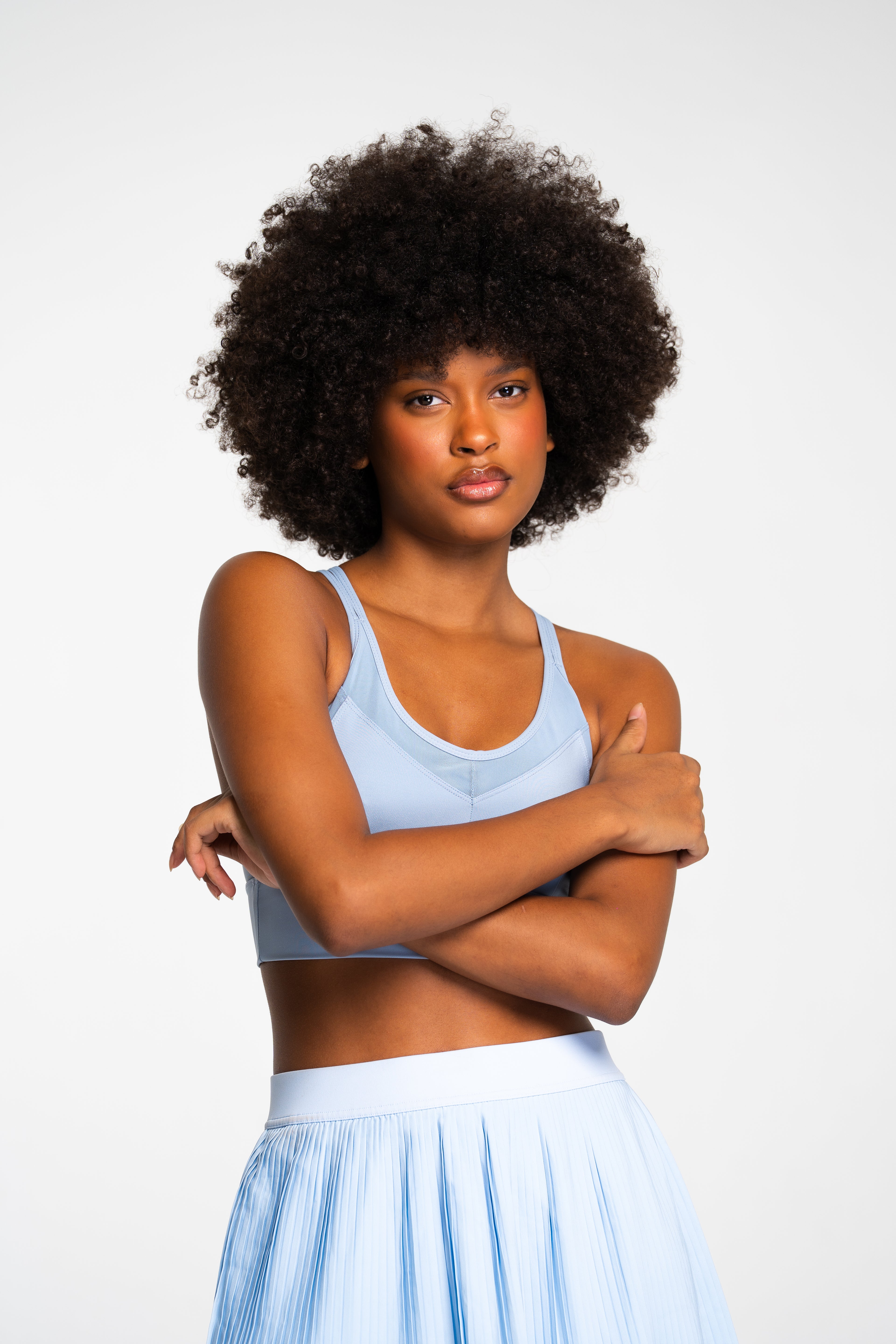 Airflow Strappy Mesh Sports Bra